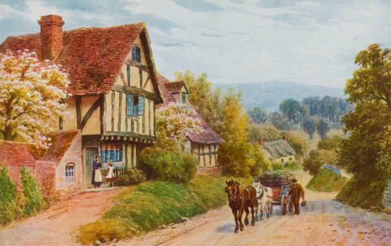 Cropthorne Hill nær Evesham av Alfred Robert Quinton