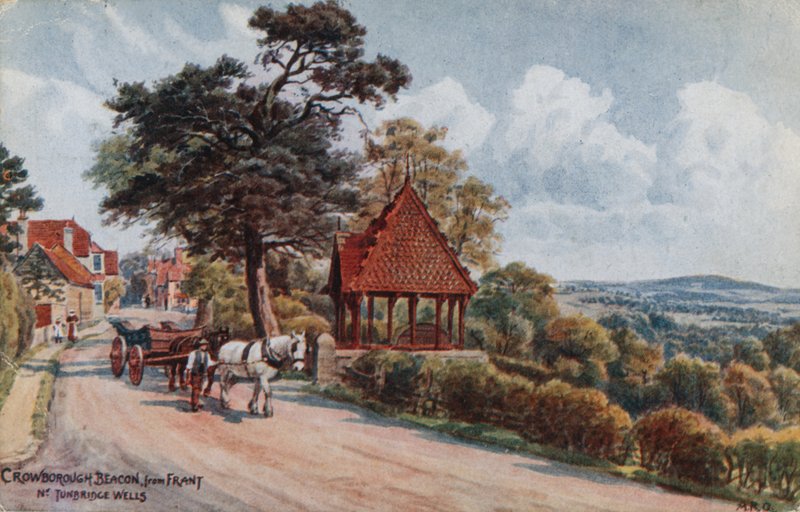 Crowborough Beacon fra Frant, Tunbridge Wells av Alfred Robert Quinton