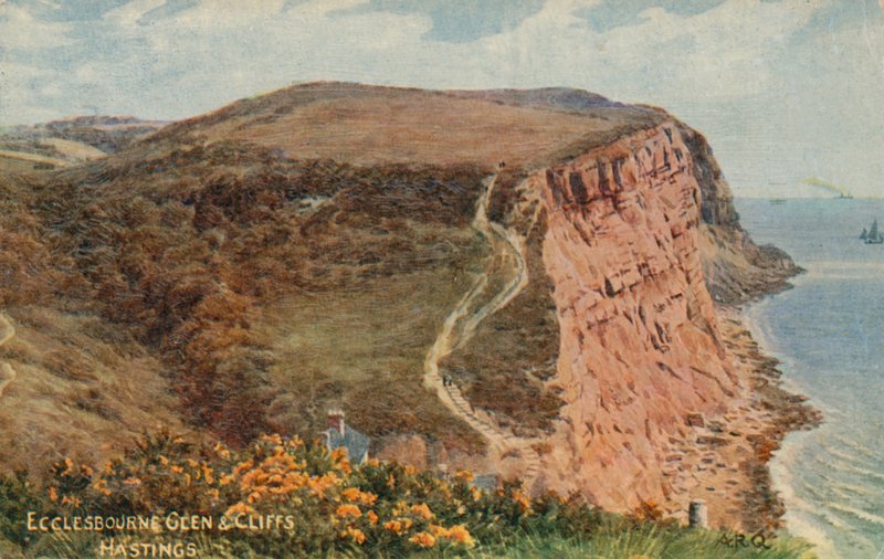 Ecclesbourne Glen og Cliffs, Hastings av Alfred Robert Quinton