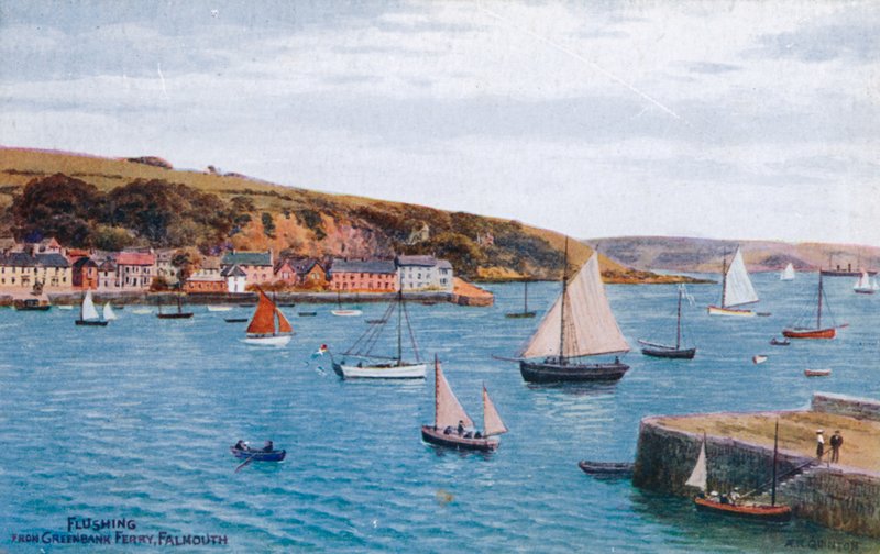 Flushing fra Greenbank Ferry, Falmouth av Alfred Robert Quinton