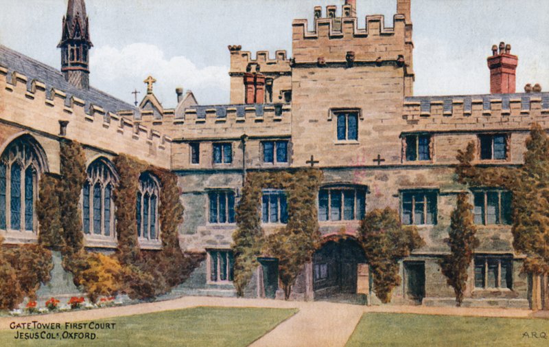 Gate Tower, First Court, Jesus College, Oxford av Alfred Robert Quinton