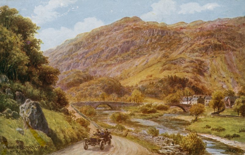 Grange Borrowdale nær Keswick av Alfred Robert Quinton