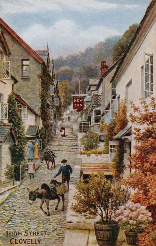 High Street, Clovelly av Alfred Robert Quinton