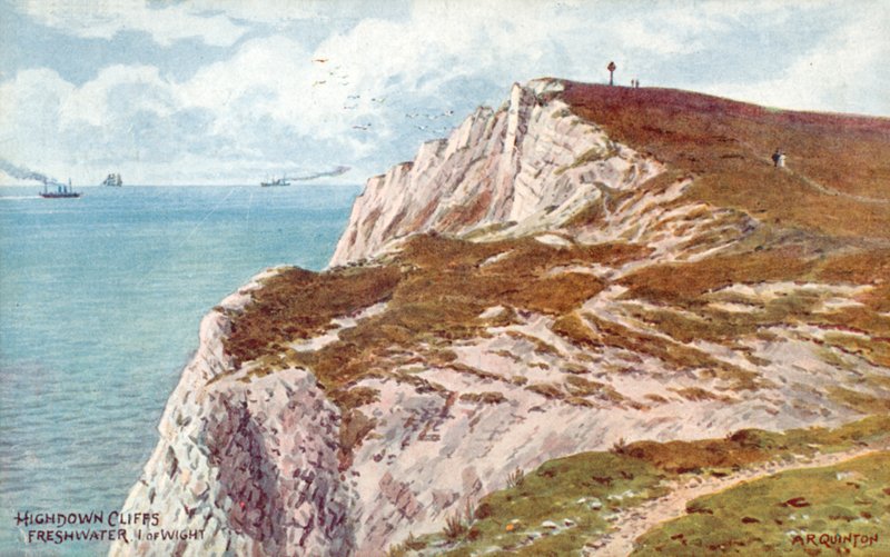 Highdown Cliffs, Ferskvann, Isle of Wight av Alfred Robert Quinton