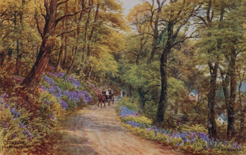 Hobby Drive, Clovelly (farge litho) av Alfred Robert Quinton