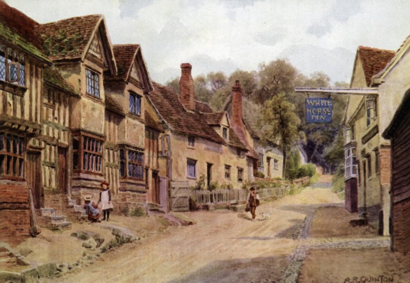 Hus tidligere okkupert av vevere, Kersey, Suffolk av Alfred Robert Quinton