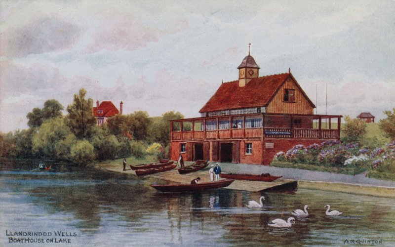 Llandrindod Wells, Boat House on Lake av Alfred Robert Quinton