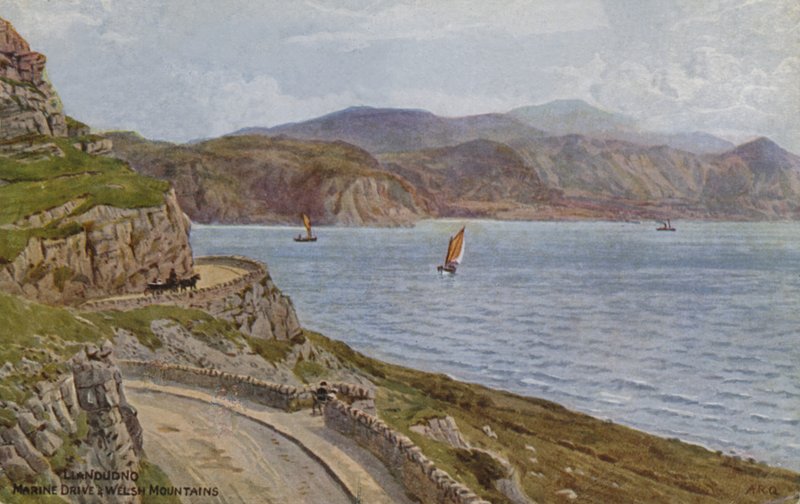 Llandudno, Marine Drive og Welsh Mountains av Alfred Robert Quinton