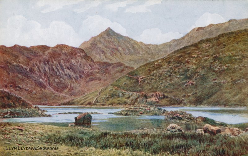 Llyn Brittany og Snowdon av Alfred Robert Quinton