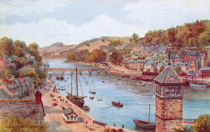 Looe, River og Bridge av Alfred Robert Quinton