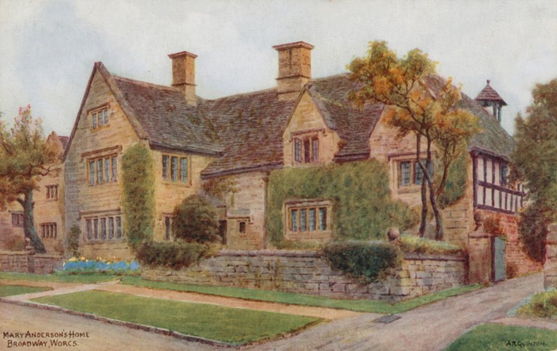 Mary Andersons hjem, Broadway Worcestershire av Alfred Robert Quinton