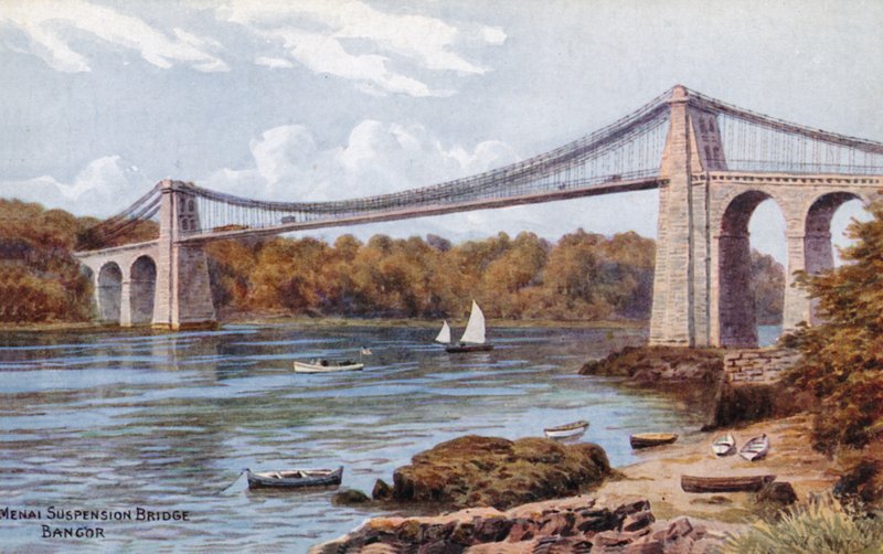 Menai hengebro, Bangor av Alfred Robert Quinton