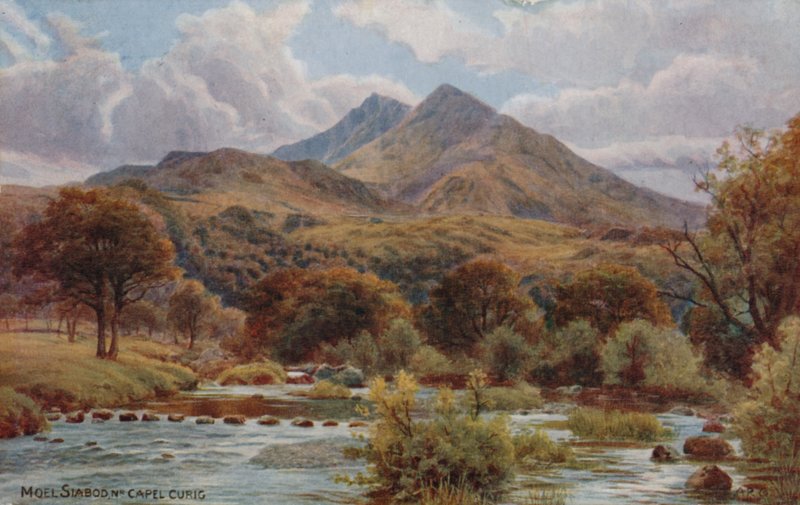 Moel Siabod nær Capel Curig, Snowdonia av Alfred Robert Quinton