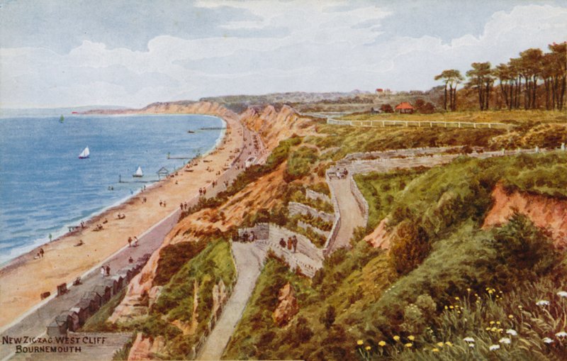 Ny sikksakk West Cliff, Bournemouth av Alfred Robert Quinton