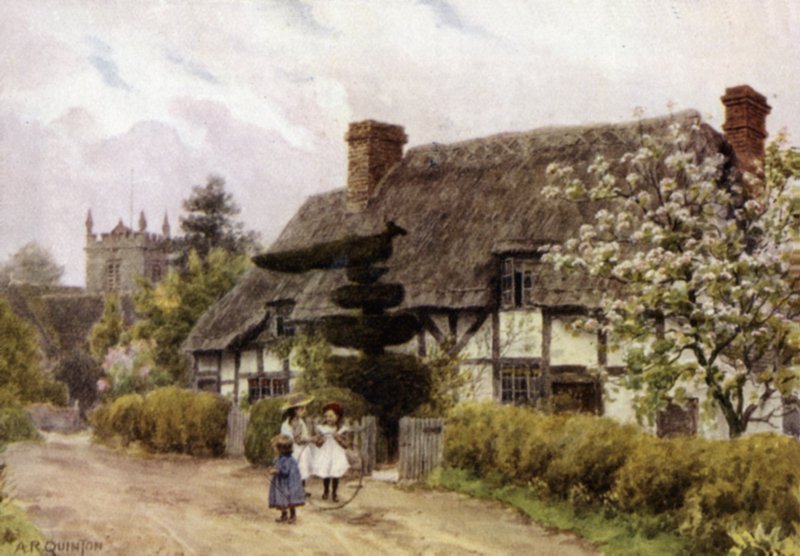 Norton, nær Evesham, Worcester (farge litho) av Alfred Robert Quinton