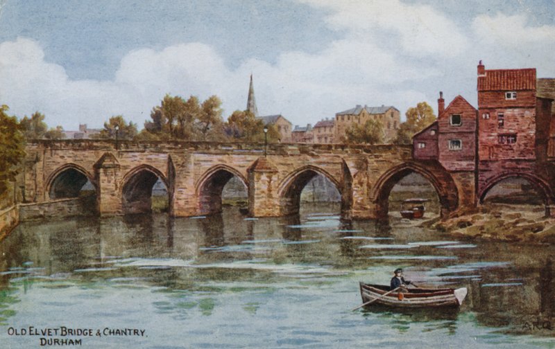 Old Elvet Bridge og Chantry, Durham av Alfred Robert Quinton