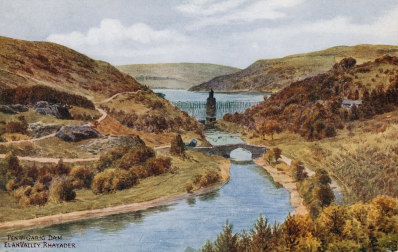 Pen-y-Garig Dam, Elan Valley, Rhayader av Alfred Robert Quinton