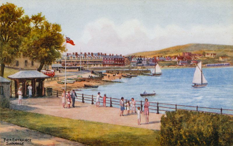 Pier-inngang, Swanage av Alfred Robert Quinton