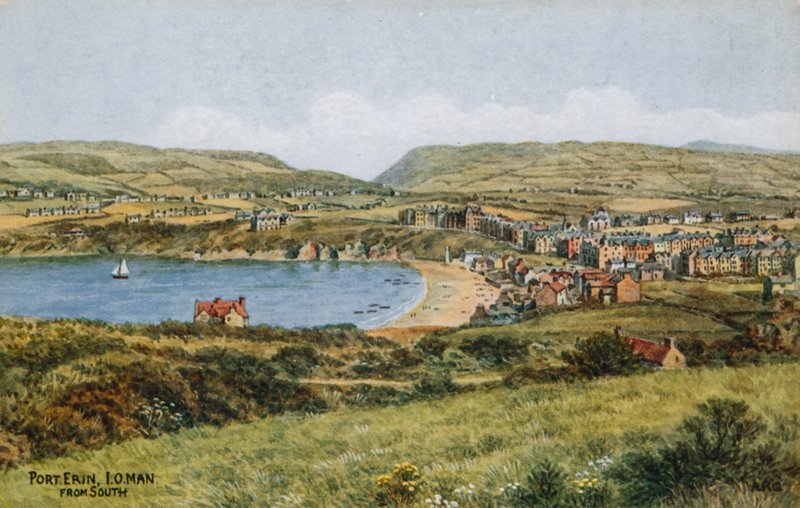 Port Erin, IO Man, fra sør av Alfred Robert Quinton