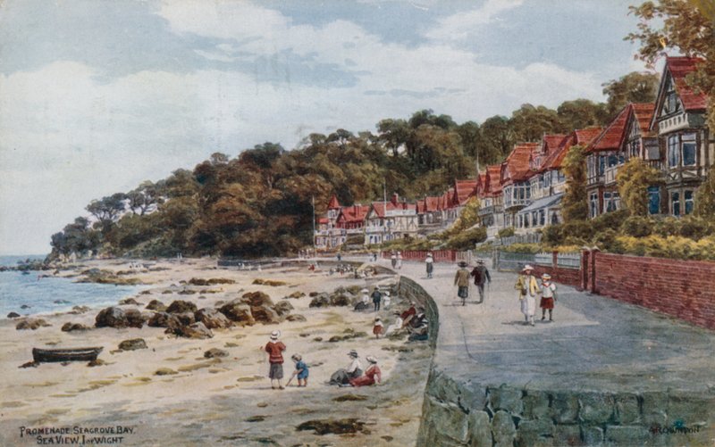 Promenade, Seagrove Bay, Sea View, I of Wight av Alfred Robert Quinton