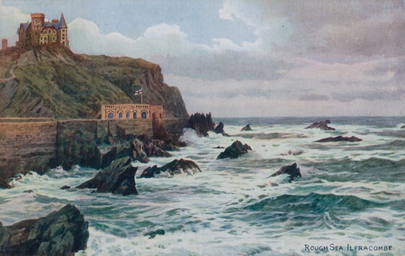 Rough Sea, Ilfracombe av Alfred Robert Quinton