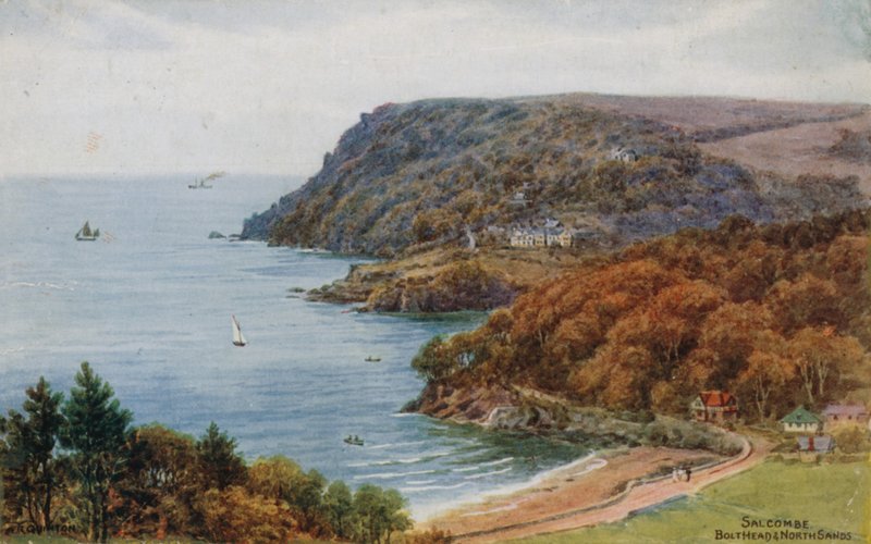 Salcombe, Bolt Head og North Sands av Alfred Robert Quinton