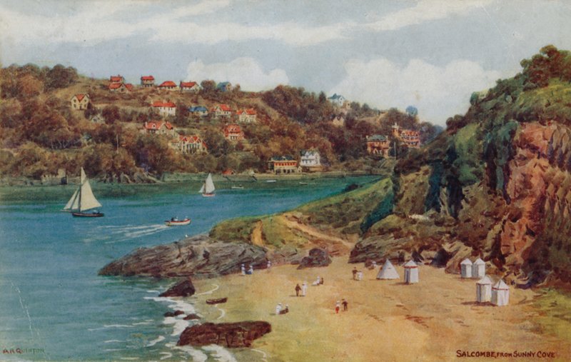 Salcombe, fra Sunny Cove av Alfred Robert Quinton