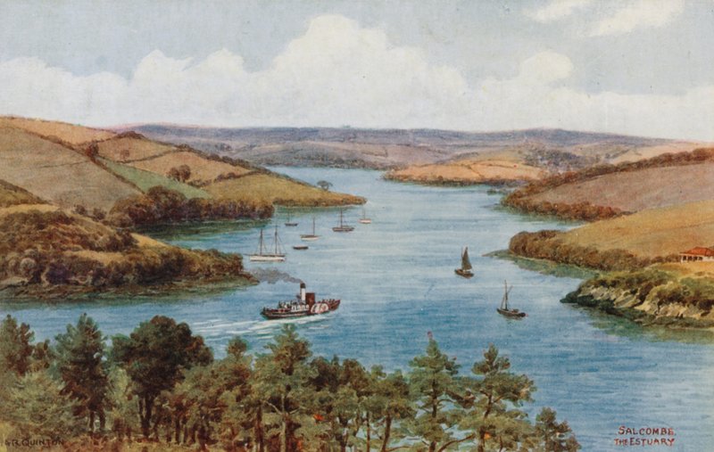 Salcombe, elvemunningen av Alfred Robert Quinton