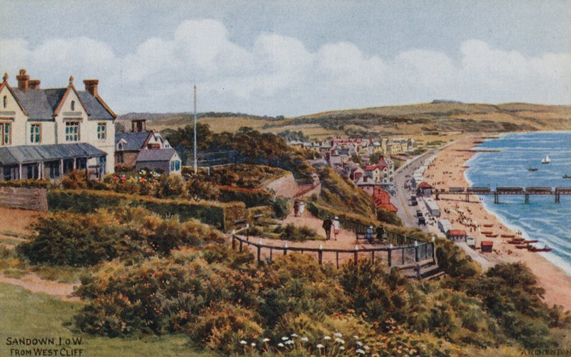 Sandown, I O W, fra West Cliff av Alfred Robert Quinton