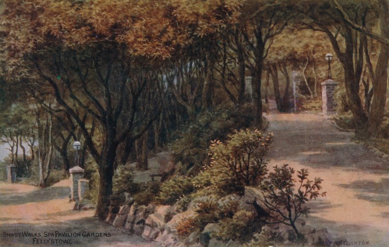 Shady Walks, Spa Pavilion Gardens, Felixstowe av Alfred Robert Quinton