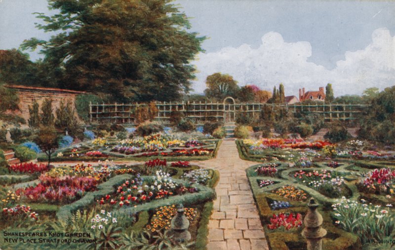 Shakespeares Knot Garden, New Place, Stratford-on-Avon av Alfred Robert Quinton
