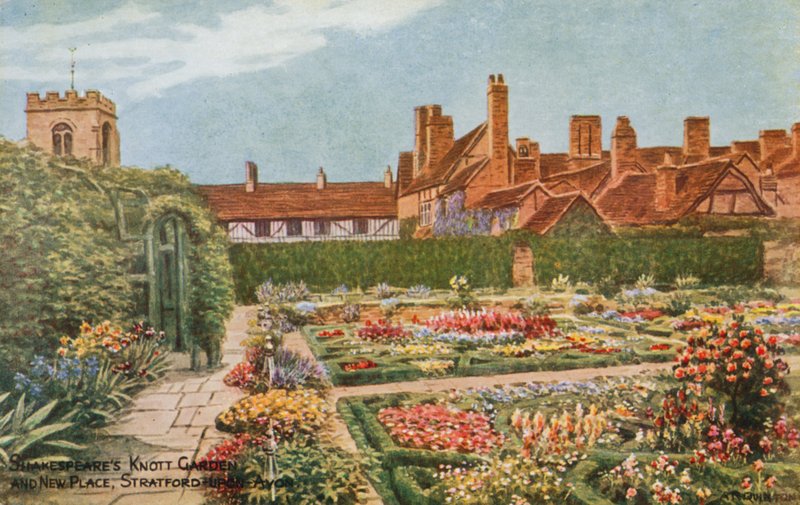 Shakespeares Knott Garden and New Place, Stratford-upon-Avon av Alfred Robert Quinton