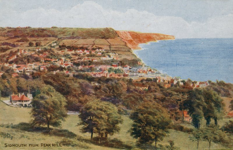 Sidmouth fra Peak Hill av Alfred Robert Quinton