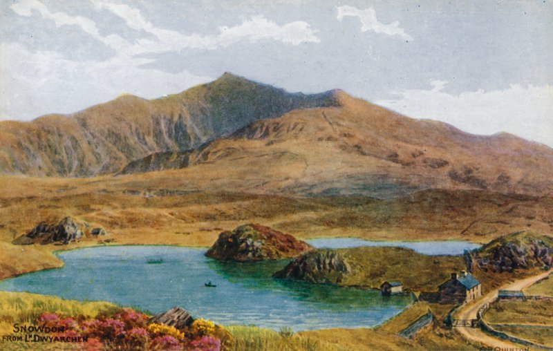 Snowdon fra Llyn. Dywarchen av Alfred Robert Quinton