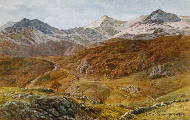 Snowdon, fra Pen Y Gwryd av Alfred Robert Quinton