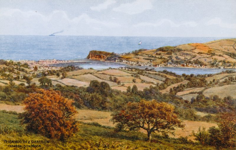 Teignmouth og Shaldon, fra Haldon Moor av Alfred Robert Quinton
