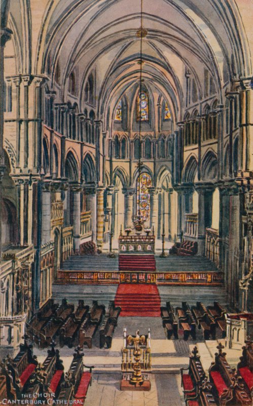 The Choir Canterbury Cathedral av Alfred Robert Quinton