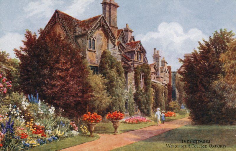 The Cottages, Worcester College, Oxford av Alfred Robert Quinton