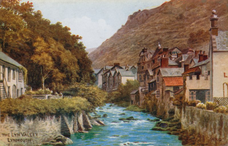 Lyn-dalen, Lynmouth av Alfred Robert Quinton