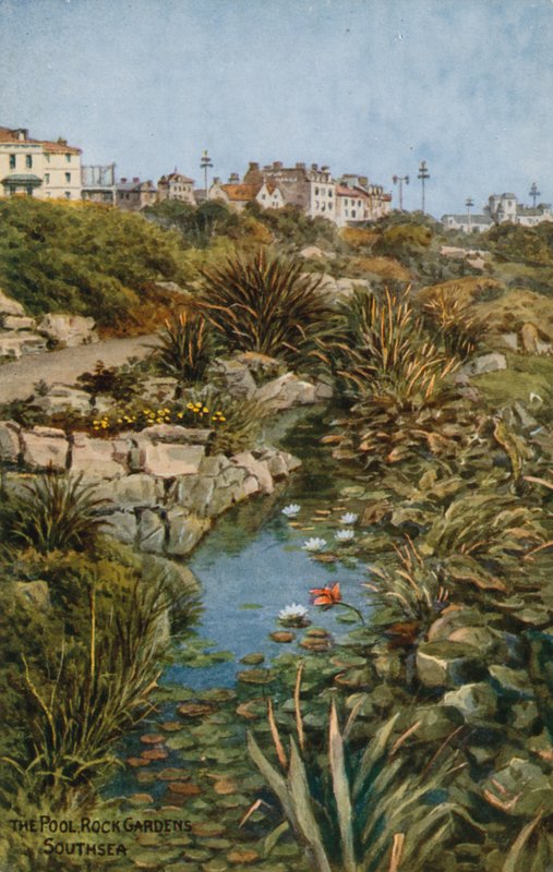 The Pool, Rock Gardens, Southsea av Alfred Robert Quinton