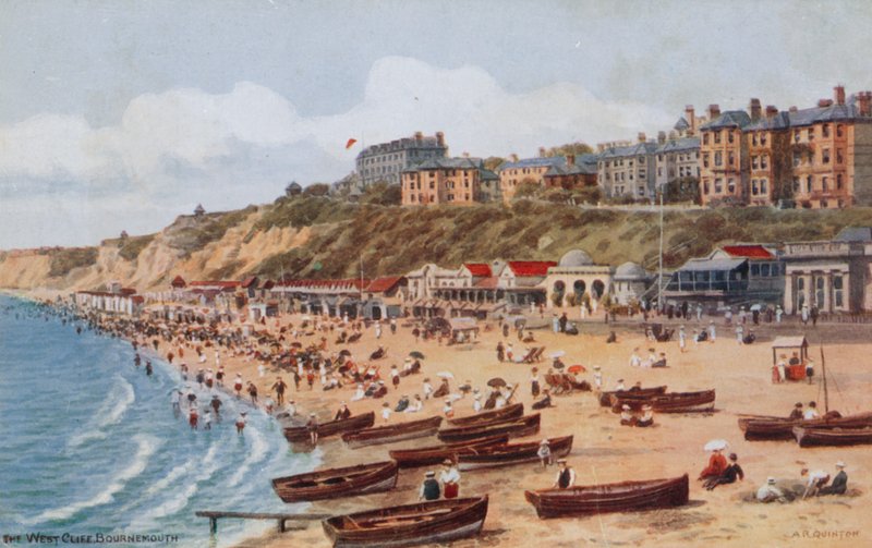 The West Cliff, Bournemouth av Alfred Robert Quinton
