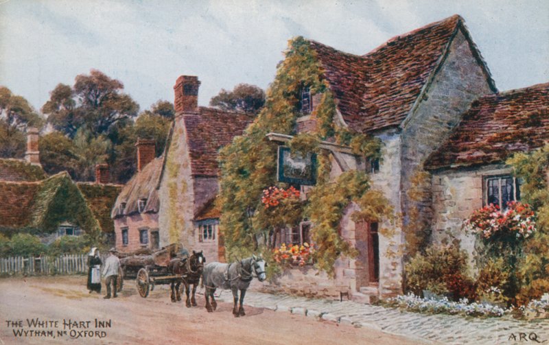 The White Hart Inn, Wytham nær Oxford av Alfred Robert Quinton