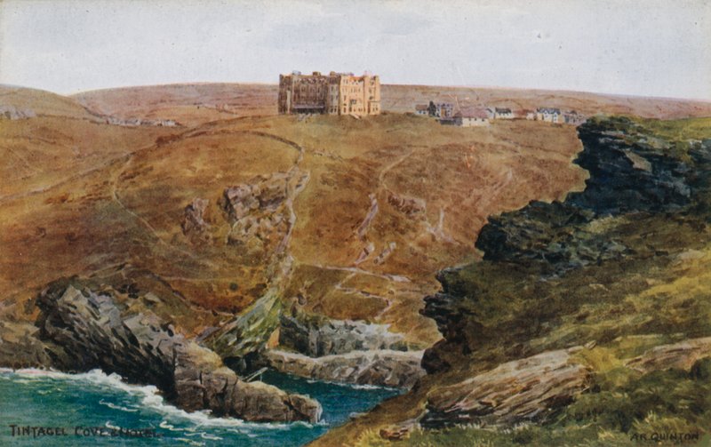 Tintagel, Cove og Hotel av Alfred Robert Quinton
