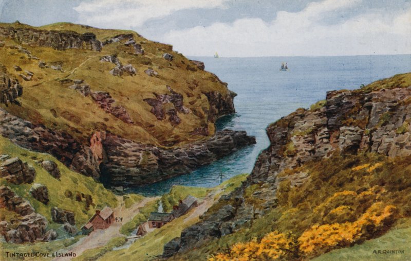 Tintagel, Cove og Island av Alfred Robert Quinton
