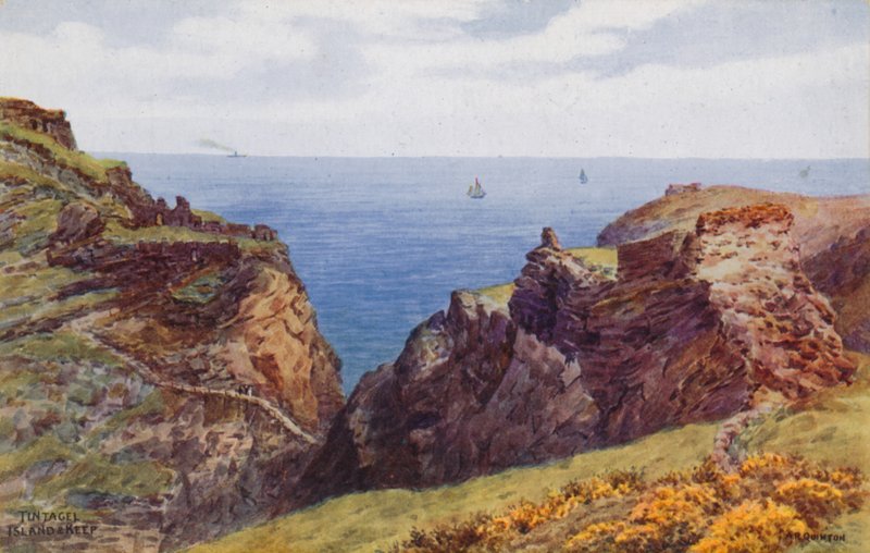 Tintagel, Island og Keep av Alfred Robert Quinton