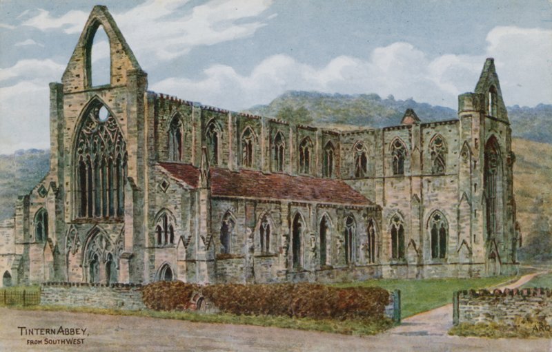 Tintern Abbey, fra sørvest av Alfred Robert Quinton