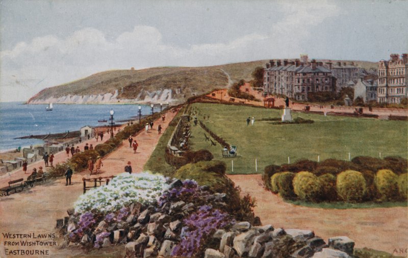 Western Lawns, fra Wish Tower, Eastbourne av Alfred Robert Quinton