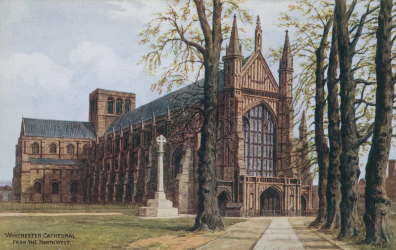 Winchester Cathedral, fra nordvest av Alfred Robert Quinton