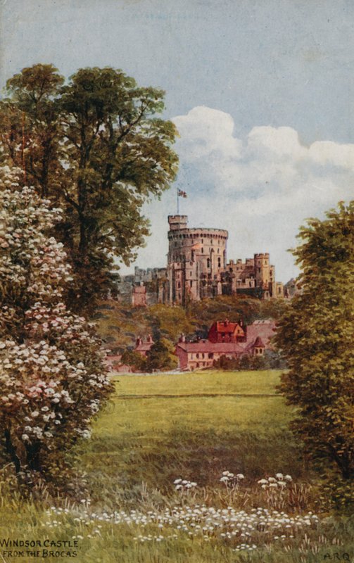 Windsor Castle fra The Brocks av Alfred Robert Quinton