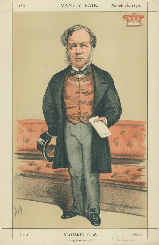 Viscount Ranelagh, svært respektabel, 26. mars 1870, tegneserie Vanity Fair av Alfred Thompson